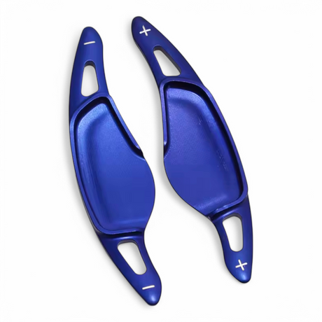 Palettes au volant en aluminium pour BMW Série 8 G14 (2018 à 2025), coloris bleu