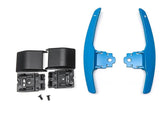 Palettes au volant en aluminium pour BMW X6 F16 (2015 à 2019), coloris bleu