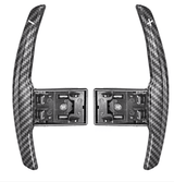 Palettes au volant en aluminium pour BMW X6 F16 (2015 à 2019), coloris fibre de carbone