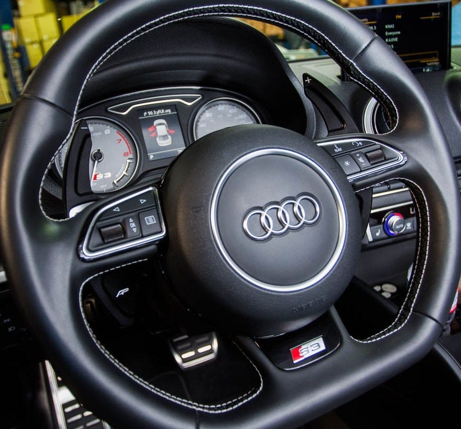 Palettes au volant aluminium Performance pour Audi A5, S5, RS5 B8 (2007 à 2016), vue 3