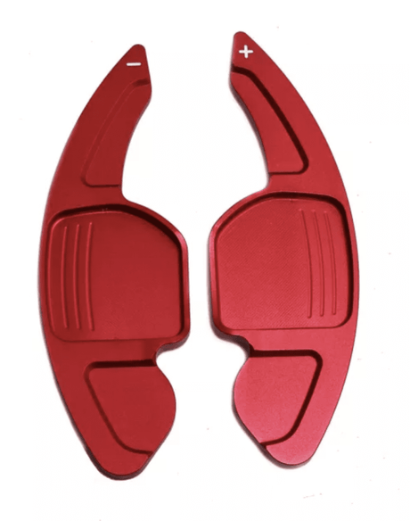 Palettes au volant aluminium Performance pour Audi A7, S7 C7 (2011 à 2018), coloris rouge