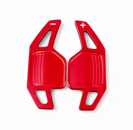 Palettes au volant aluminium Performance pour Audi TT, TTS, TTRS II 8J (2006 à 2014), coloris rouge