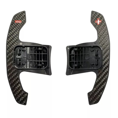 Palettes au volant carbone type BMW M Competition pour F20 F22 F30 F32 G20 G22 G30, grip rouge, génération F