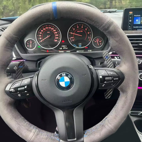 Palettes au volant look M-Competition carbone pour BMW Série 2 F22 (2014 à 2021), vue 16