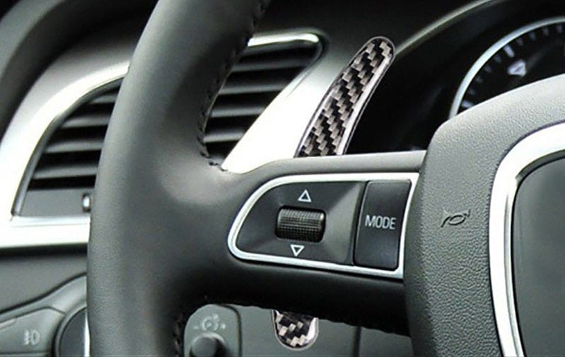 Palettes au volant réplique carbone pour Audi (2008 à 2012)