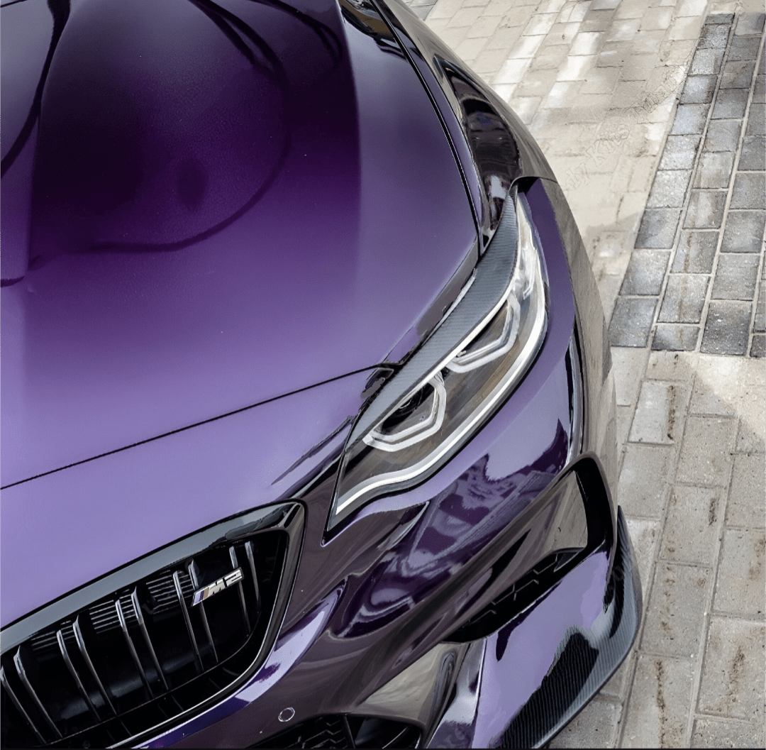 Paupières de phares avant Performance pour BMW Série 2 F22 (2012 à 2020), finition carbone look
