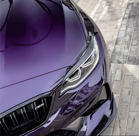 Paupières de phares avant Performance pour BMW Série 2 F22 (2012 à 2020), finition carbone look
