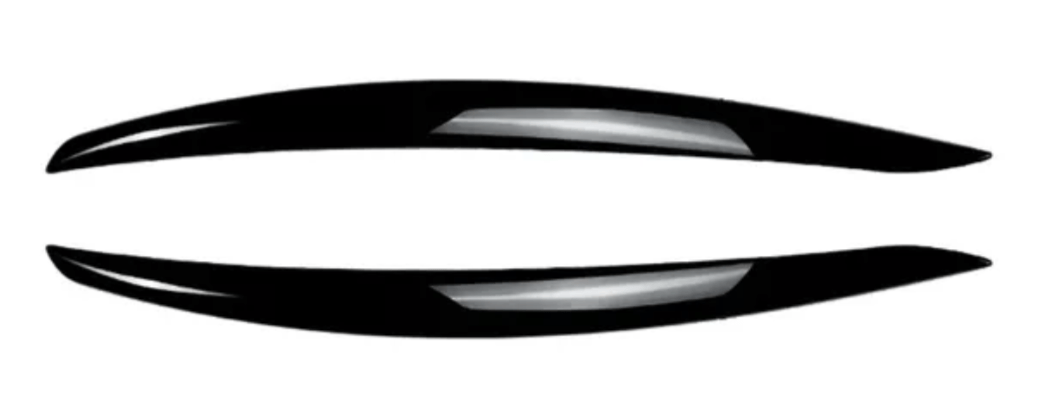 Paupières de phares avant Performance pour BMW Série 3 Coupé E92 E93 (2006 à 2013), finition noir brillant