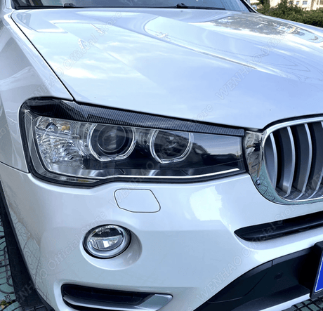 Paupières de phares avant Performance pour BMW X4 F26 (2010 à 2017), finition carbone look
