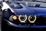 Phares Angel Eyes Anneaux LED pour BMW Série 5 E39 (1995 à 2004), LED blanc 6000K