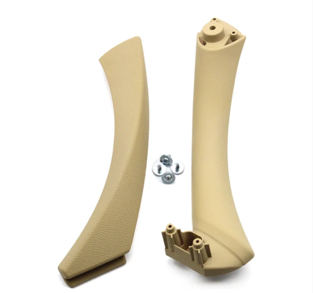 Poignées de portes intérieures pour BMW Série 3 M3 E90 (2005 à 2011), poignée conducteur (avant gauche), coloris beige veneto