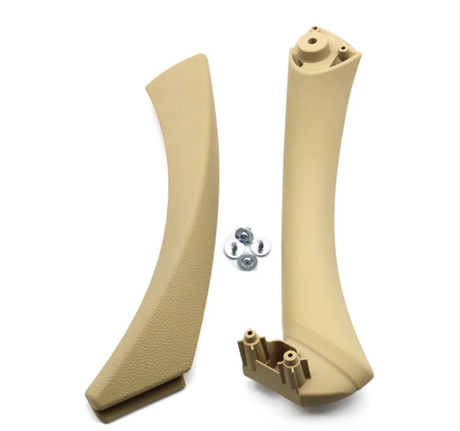 Poignées de portes intérieures pour BMW Série 3 M3 E90 (2005 à 2011), poignée conducteur (avant gauche), coloris beige veneto