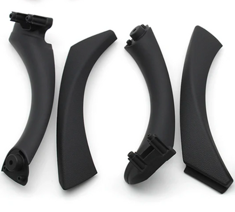 Poignées de portes intérieures pour BMW Série 3 M3 E90 (2005 à 2011), poignées conducteur et passager, coloris noir brillant