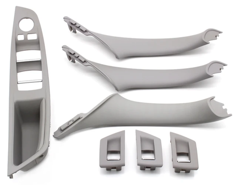 Poignées de portes intérieures et platine vitres électriques pour BMW Série 5 F10 F11 (2010 à 2017), 4 poignées intérieures, vue 6