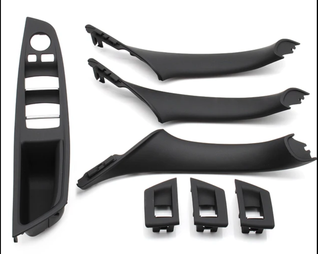 Poignées de portes intérieures et platine vitres électriques pour BMW Série 5 F10 F11 (2010 à 2017), 4 poignées intérieures, vue 8