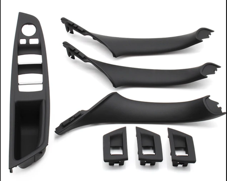 Poignées de portes intérieures et platine vitres électriques pour BMW Série 5 F10 F11 (2010 à 2017), 4 poignées intérieures, vue 8