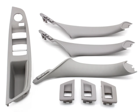 Poignées de portes intérieures et platine vitres électriques pour BMW Série 5 F10 F11 (2010 à 2017), 4 poignées intérieures, vue 12