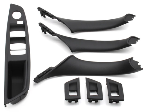 Poignées de portes intérieures et platine vitres électriques pour BMW Série 5 F10 F11 (2010 à 2017), 4 poignées intérieures, vue 13