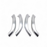 Poignées de portes intérieures de remplacement pour BMW X1 F48 (2015 à 2022), set complet - 4 poignées, coloris argent