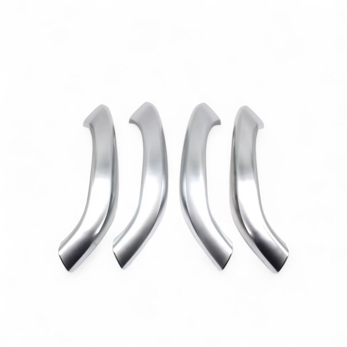 Poignées de portes intérieures de remplacement pour BMW X2 F49 (2017 à 2022), set complet - 4 poignées, coloris argent