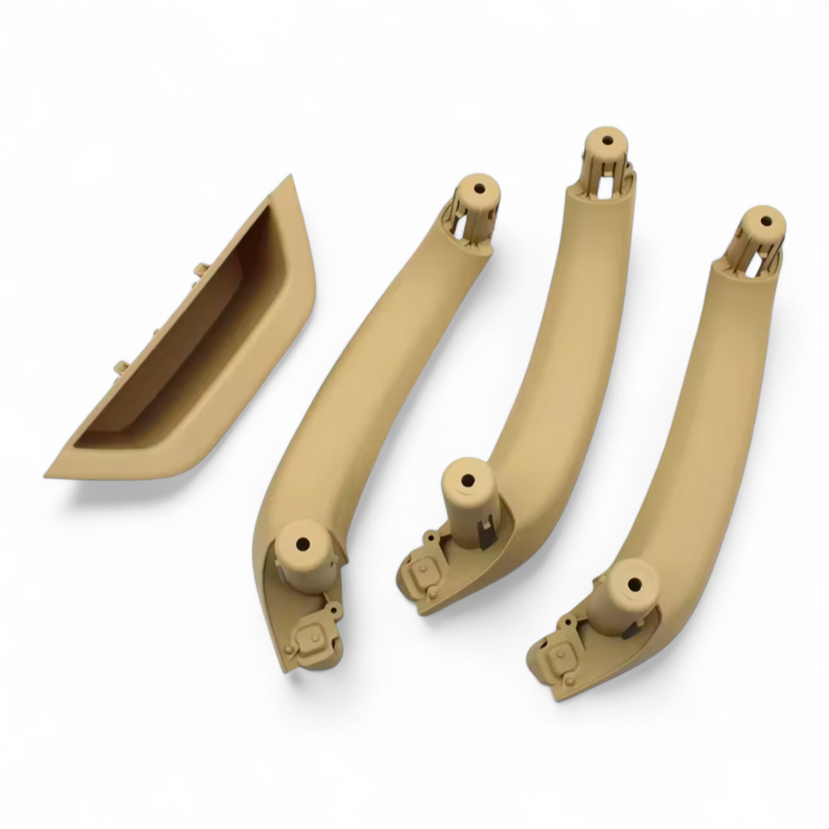 Poignées de portes intérieures de remplacement pour BMW X3 F25 (2010 à 2017), set complet - 4 poignées, coloris beige