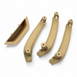 Poignées de portes intérieures de remplacement pour BMW X3 F25 (2010 à 2017), set complet - 4 poignées, coloris beige
