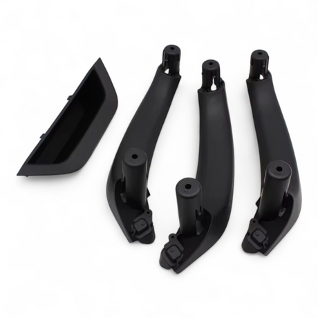 Poignées de portes intérieures de remplacement pour BMW X4 F26 (2010 à 2017), set complet - 4 poignées, coloris noir