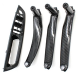 Poignées de portes intérieures de remplacement pour BMW X5 E70 (2007 à 2013), 4 poignées intérieures, réplique carbone