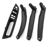 Poignées de portes intérieures de remplacement pour BMW X5 E70 (2007 à 2013), 4 poignées intérieures, coloris noir