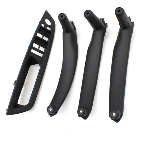Poignées de portes intérieures de remplacement pour BMW X5 E70 (2007 à 2013), 4 poignées intérieures, coloris noir