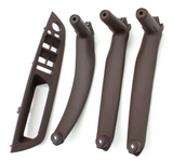 Poignées de portes intérieures de remplacement pour BMW X6 E71 (2008 à 2014), 4 poignées intérieures, coloris marron moka