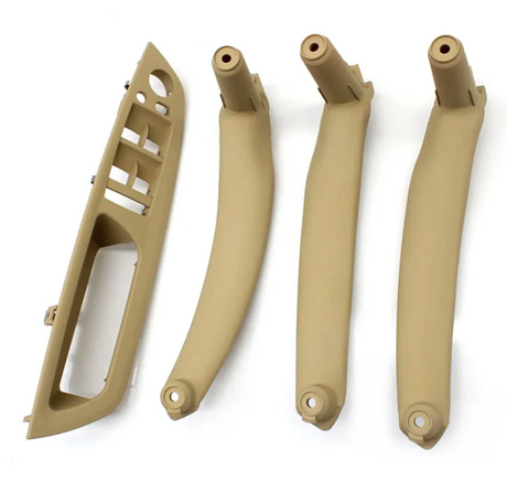 Poignées de portes intérieures de remplacement pour BMW X6 E71 (2008 à 2014), 4 poignées intérieures, coloris beige