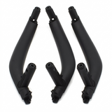 Poignées de portes intérieures de remplacement pour BMW X6 F16 (2014 à 2019), coloris noir, set complet de 4 poignées
