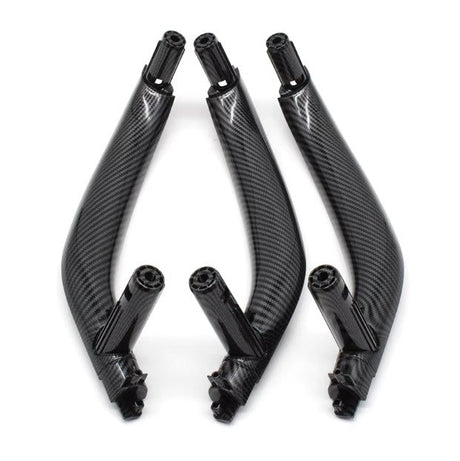 Poignées de portes intérieures de remplacement pour BMW X6 F16 (2014 à 2019), réplique carbone, set complet de 4 poignées