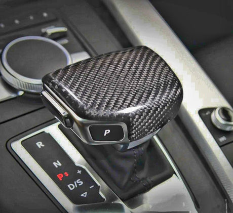 Pommeau de levier de vitesse carbone pour Audi Q5 II, SQ5 (2019 à 2022), fibre de carbone