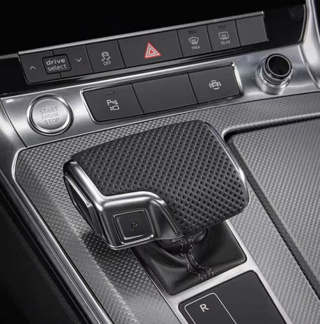 Pommeau de levier de vitesse cuir perforé pour Audi A7, S7, RS7 C8 (2018 à 2025)