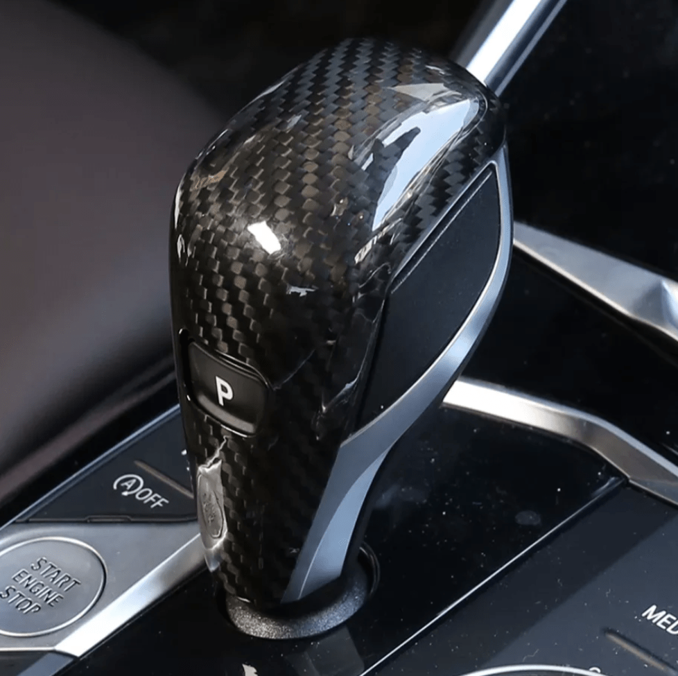 Pommeau sélecteur de levier de vitesse carbone pour BMW Série 3 G20 (2020 à 2025), vue 5
