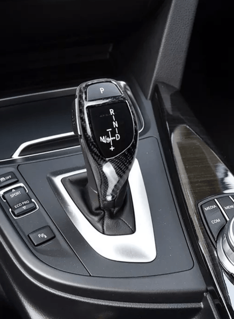 Pommeau sélecteur de levier de vitesse carbone pour BMW X4 F26 (2011 à 2018), bouton P en façade