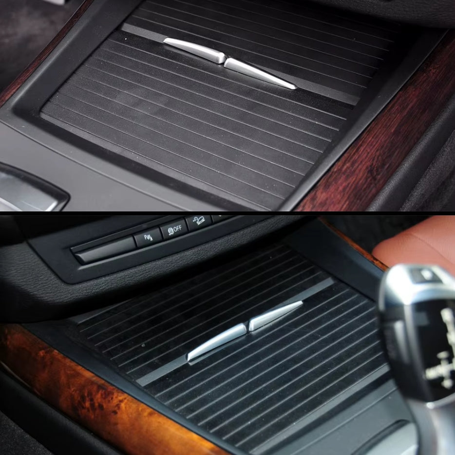 Porte-gobelets – Mécanisme de tiroir avant de rechange pour BMW X5 E70 (2006 à 2013), vue 2
