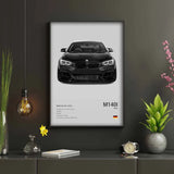Poster voiture, affiche murale BMW Motorsport, vue 2