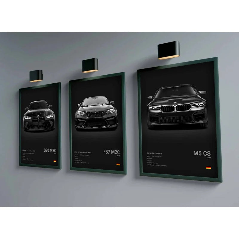 Poster voiture, affiche murale BMW Motorsport, vue 5