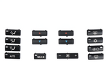 Set de boutons commande de climatisation/chauffage pour BMW X5 E53 (1993 à 2006), vue 3
