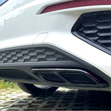 Sorties d'échappement noir brillant pour Audi A3 8Y S-Line (2020 à 2024), vue 2