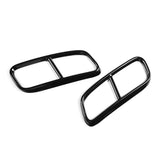 Sorties d'échappement noir brillant pour Audi Q7 II S-Line (2015 à 2019), vue 7